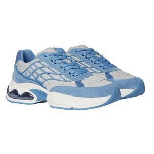 Mallet Womens/Ladies Neptune Leather Sneakers / Blue